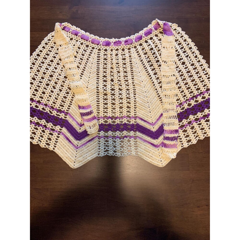Vintage Hand Crocheted Apron